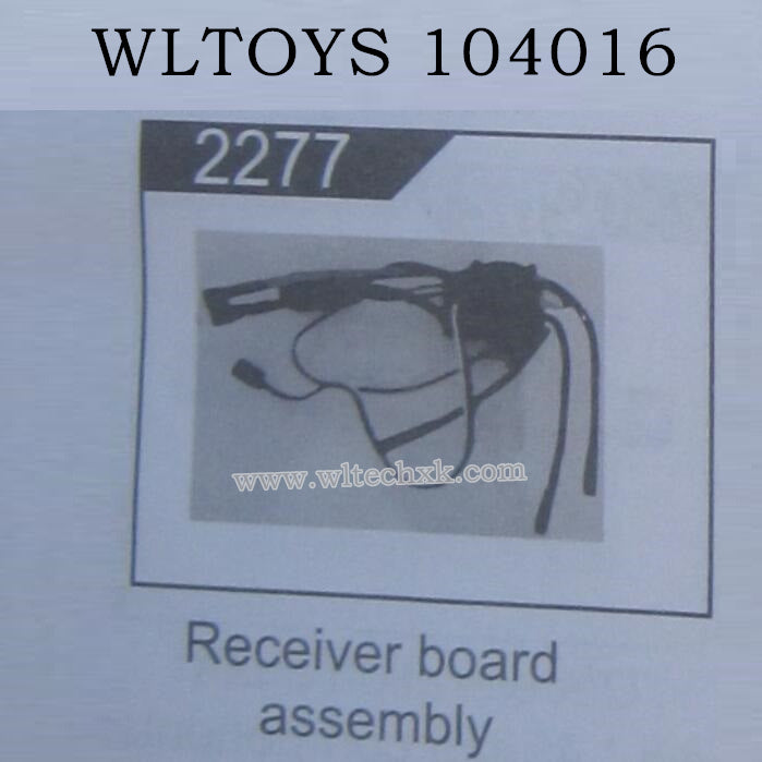 WLTOYS 104016 RC Car Original Parts 2277 Receiver Board