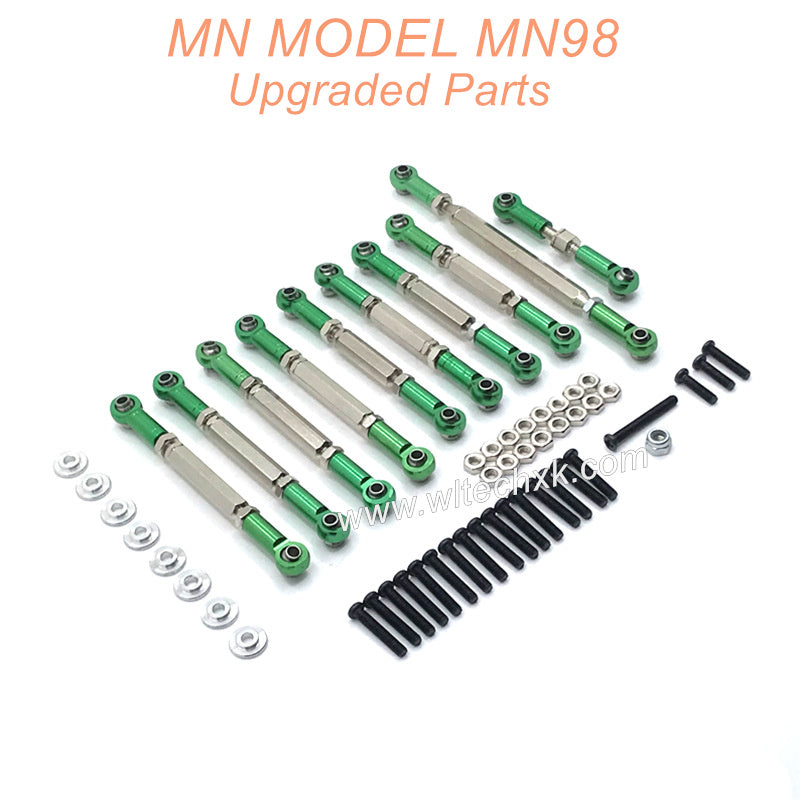 23-MN-MODEL-MN-MODEL-MN98-D98-Upgrades-Parts-Connect-Rods-Green