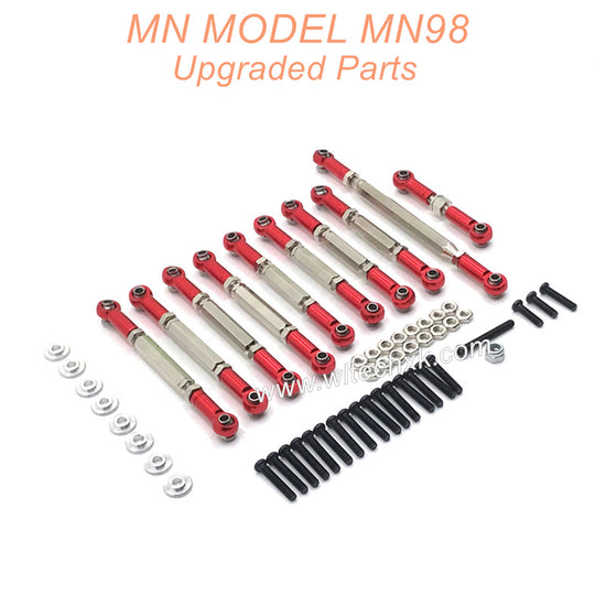 23-MN-MODEL-MN98-D98-Upgrades-Parts-Connect-Rods-Red