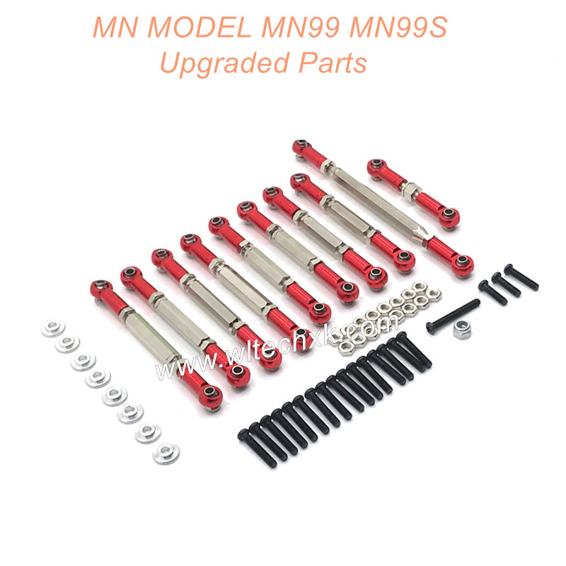 23-MN-MODEL-MN99-MN99S-Upgrades-Parts-Connect-Rods-Red