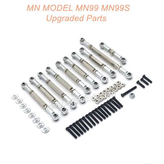 23-MN-MODEL-MN99-MN99S-Upgrades-Parts-Connect-Rods-Silver