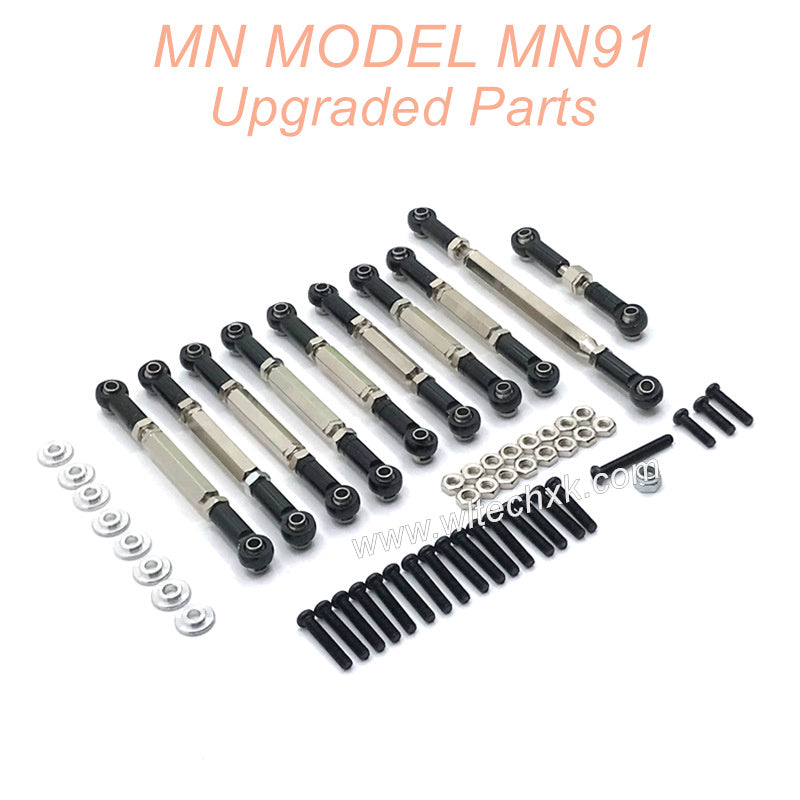 23-MNMODEL-MN91-rc-car-Upgrades-Parts-Connect-Rods-Black