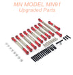 23-MNMODEL-MN91-rc-car-Upgrades-Parts-Connect-Rods-Red