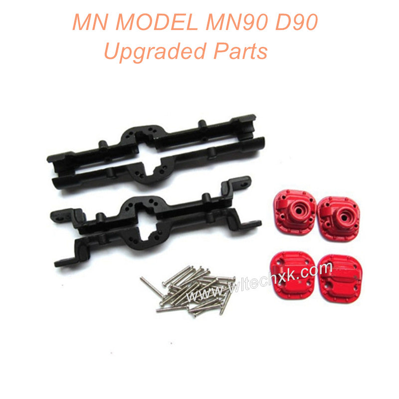 24-MNMODEL-MN90-D90-Upgrades-rc-car-Parts-Front-and-Rear-Axle-Shell-Black