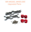 24-MNMODEL-MN90-D90-Upgrades-rc-car-Parts-Front-and-Rear-Axle-Shell-Silver