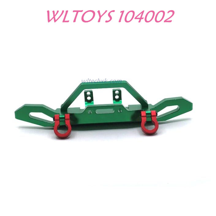 WLTOYS 104002 Front Bumper Upgrade 1/10 brushless 4WD Brushless 60km/h RC Car green