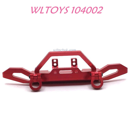 WLTOYS 104002 Front Bumper Upgrade 1/10 brushless 4WD Brushless 60km/h RC Car red