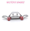 WLTOYS 104002 Front Bumper Upgrade 1/10 brushless 4WD Brushless 60km/h RC Car silver