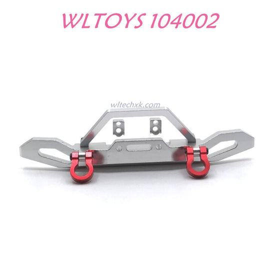 WLTOYS 104002 Front Bumper Upgrade 1/10 brushless 4WD Brushless 60km/h RC Car silver