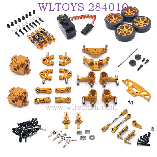 Upgrade parts of WLTOYS 284010 RC Car Upgrade Parts List gold