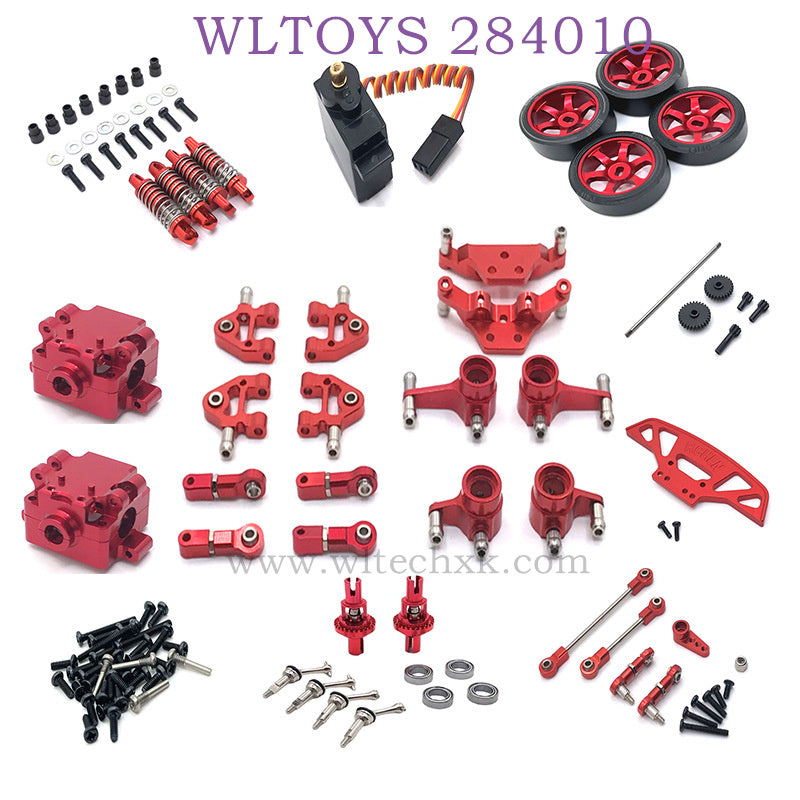 Upgrade parts of WLTOYS 284010 RC Car Upgrade Parts List red