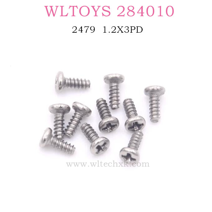 WLTOYS 284010 Original part 2479 Screws 1.2X3PD