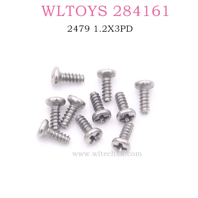 WLTOYS 284161 1/28 RC Car Original parts 2479 Screws 1.2X3PD