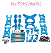 WLTOYS 104002 Metal Kit Upgrade 1/10 brushless 4WD Brushless 60km/h RC Car blue