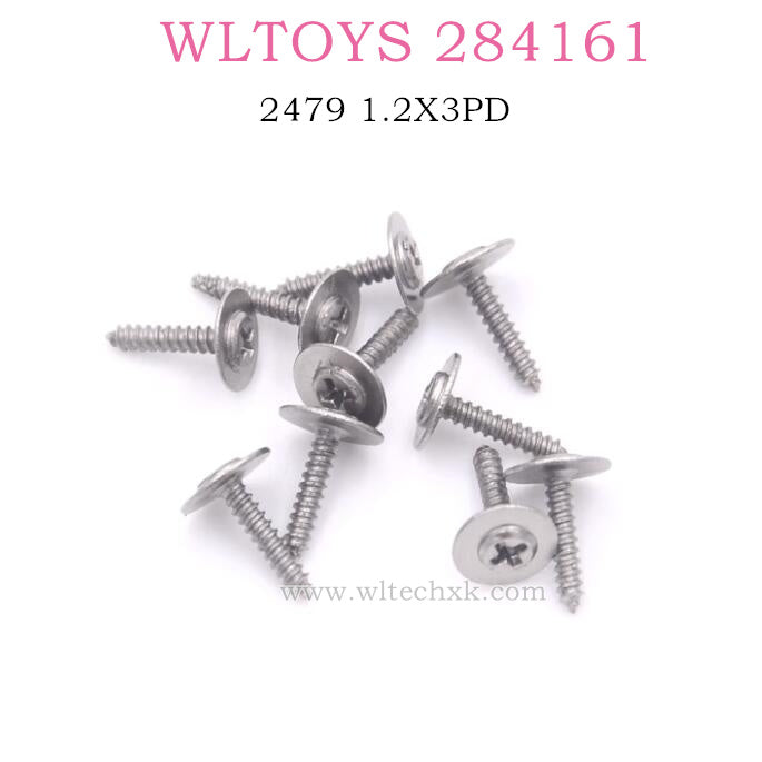 WLTOYS 284161 1/28 RC Car Original parts 2564 1.2x6PWA W4.5 Screw set