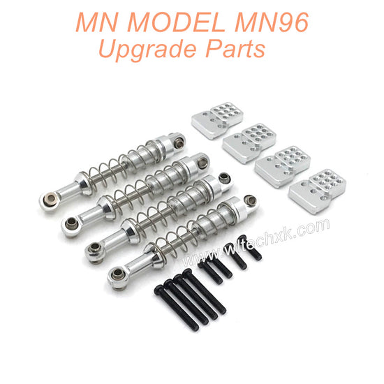 26-MN-MODEL-MN96-Upgrades-Parts-Metal-Shock-and-Seat-Silver 