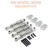 26-MN-MODEL-MN98-D98-Upgrades-Parts-Metal-Shock-and-Seat-Silver  