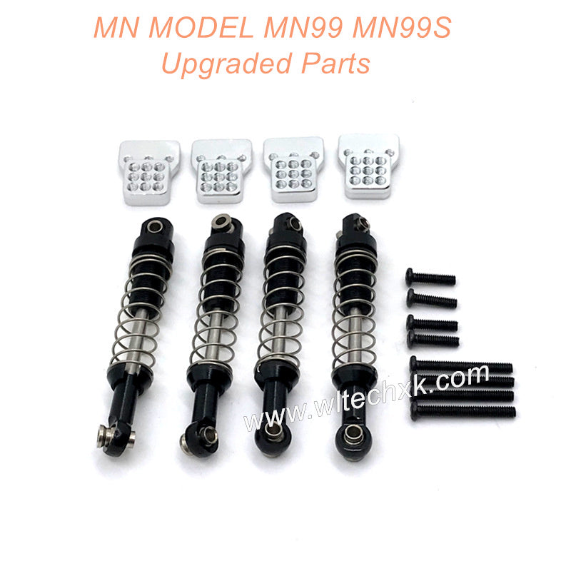 26-MN-MODEL-MN99-MN99S-Upgrades-Parts-Metal-Shock-and-Seat-Black-1 