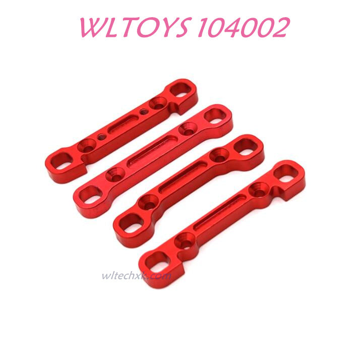 WLTOYS 104002 Front and Read Connect Arm Upgrade 1/10 brushless 4WD Brushless 60km/h RC Car red