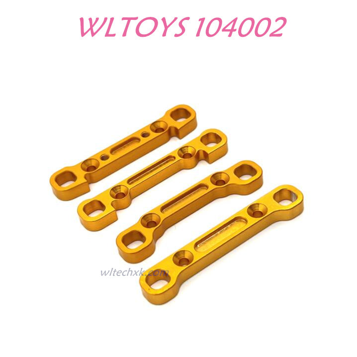 WLTOYS 104002 Front and Read Connect Arm Upgrade 1/10 brushless 4WD Brushless 60km/h RC Car yellow