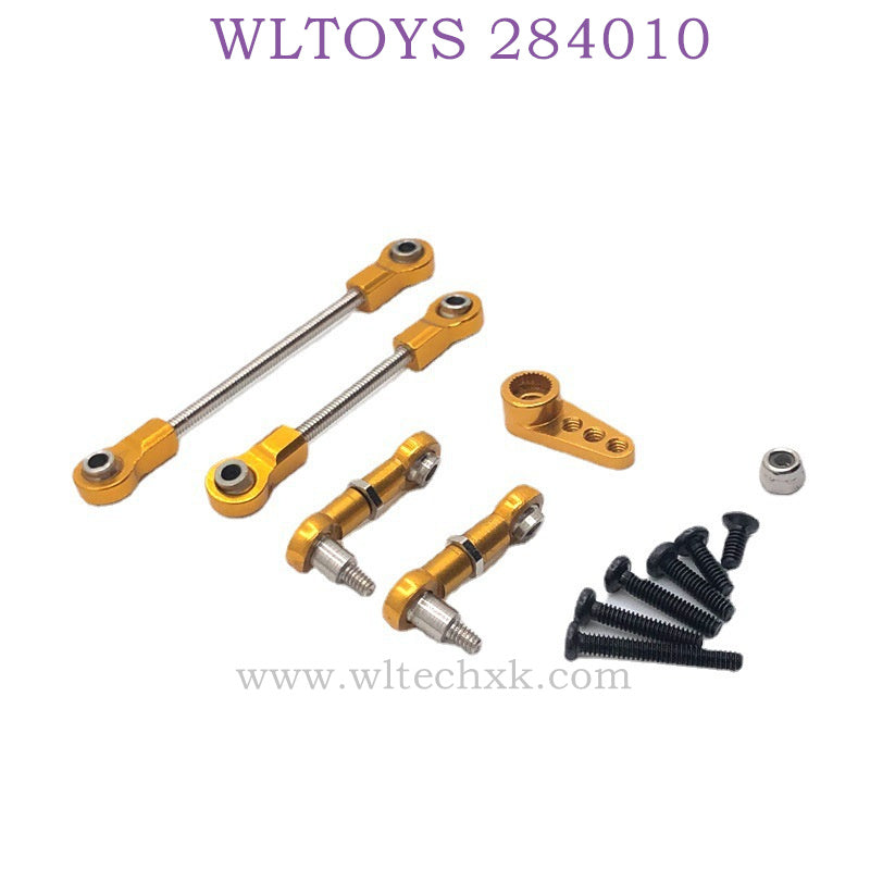 Upgrade parts of WLTOYS 284010 RC Car Connect Rod Servo Rod gold