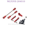 Upgrade parts of WLTOYS 284010 RC Car Connect Rod Servo Rod red