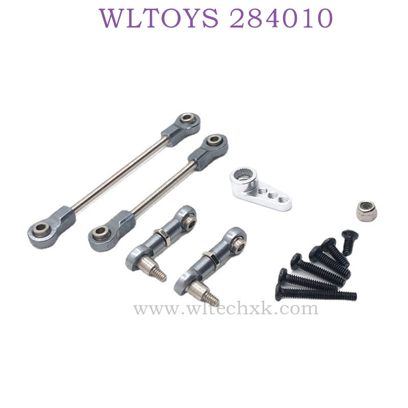 Upgrade parts of WLTOYS 284010 RC Car Connect Rod Servo Rod titanium