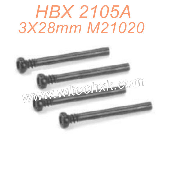 HAIBOXING HBX 2105A T10 RC CAR Parts Front Upper Suspension Hinge Bolts 3X28mm M21020