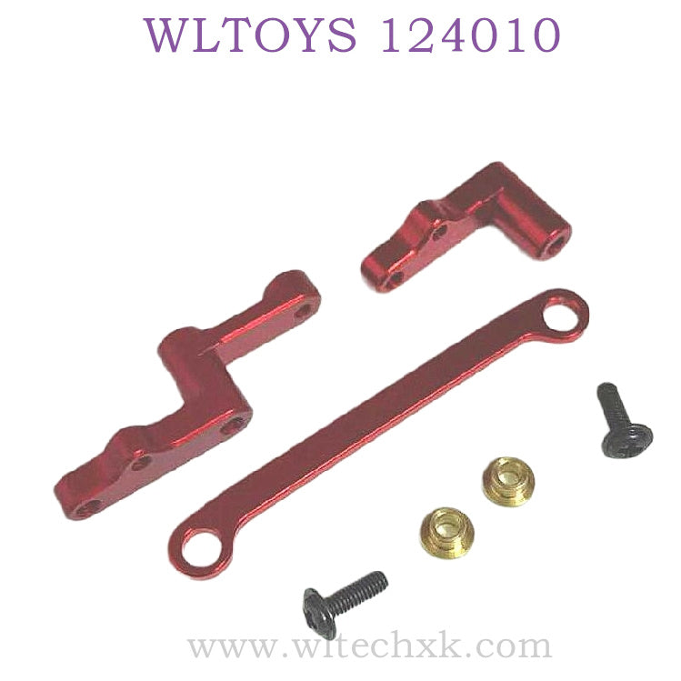 WLTOYS 124010 1/12 RC Car Upgrade part Steering Connect Kit red