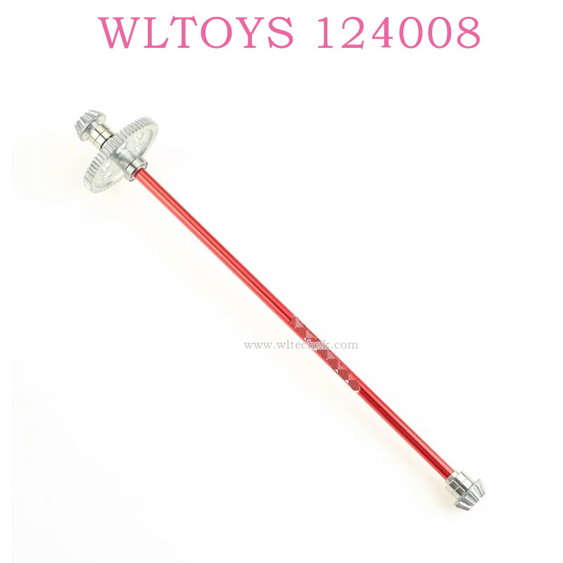 Original part of WLTOYS 124008 RC Car 2721 Central Shaft Kit with Gear