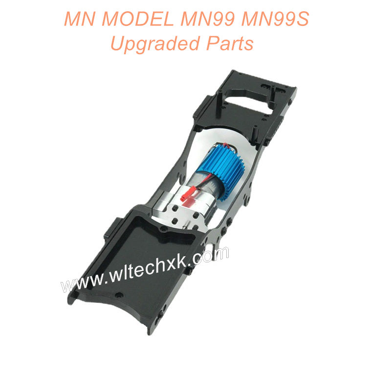 28-MN-MODEL-MN99-MN99S-Upgrades-Parts-Metal-Body-Frame-with-Motor-Black