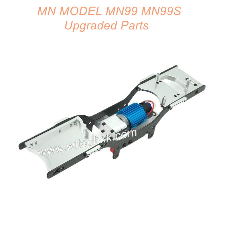 28-MN-MODEL-MN99-MN99S-Upgrades-Parts-Metal-Body-Frame-with-Motor-Silver-1