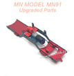 28-MNMODEL-MN91-rc-car-Upgrades-Parts-Metal-Body-Frame-with-Motor-Red-1