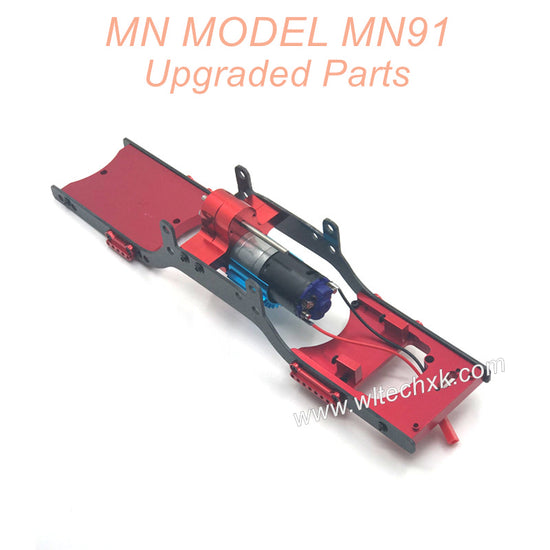 28-MNMODEL-MN91-rc-car-Upgrades-Parts-Metal-Body-Frame-with-Motor-Red-1