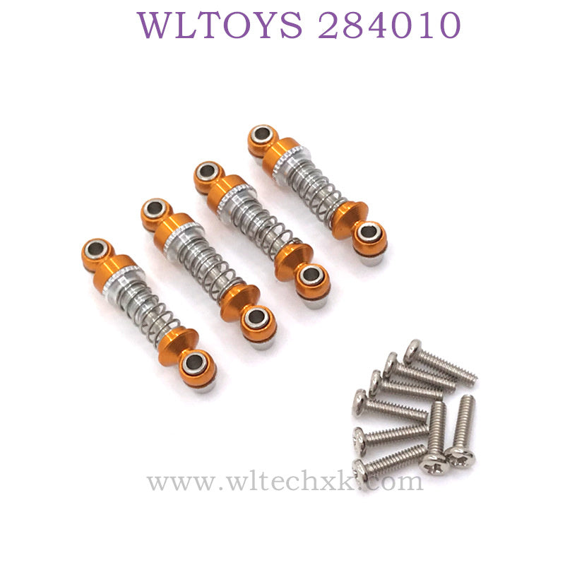 Upgrade parts of WLTOYS 284010 RC Car Metal Shock Absorber gold