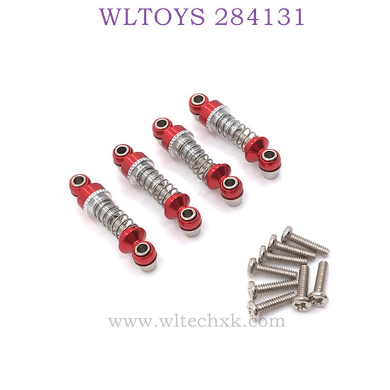 WLTOYS 284131 1/28 RC Car Upgrade Parts Metal Shock Absorber red