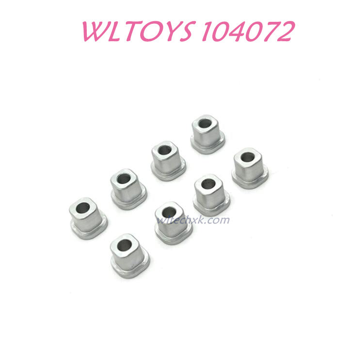 Upgrade part of WLTOYS 104072 Cap for Front and Rear Shaft 1/10 4WD 2.4Ghz 60km/h RC Car RTR silver