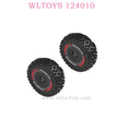 Original WLTOYS 124010 RC Car part 2844 2845 Rront Wheel