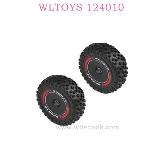 Original WLTOYS 124010 RC Car part 2844 2845 Rront Wheel