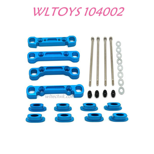 WLTOYS 104002 Fixing kit for Rear and Front Swing Arm Upgrade 1/10 Brushless 60km/h RC Car blue