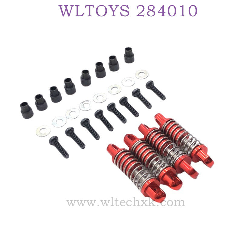 WLTOYS 284010 RC Car Upgrade Parts Metal Shock Absorber red