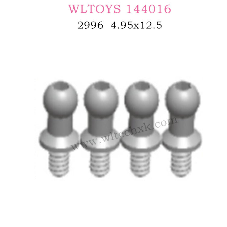 WLTOYS 144016 RC Car Part 2996 Ball Head 4.95x12.5