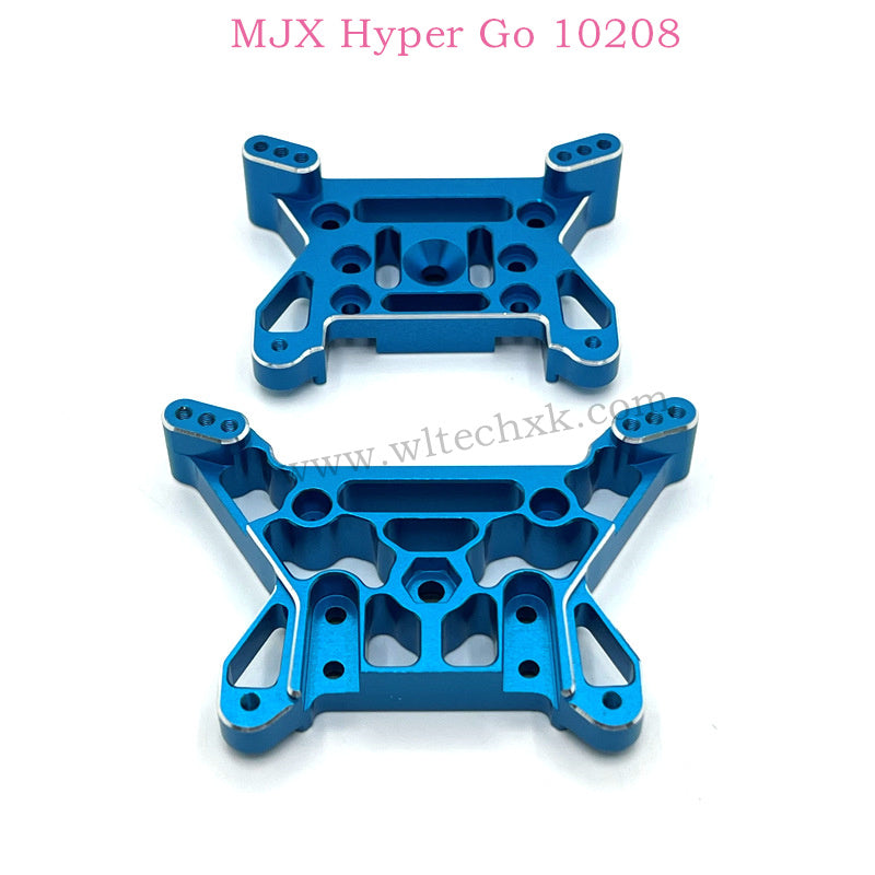 MJX Hyper Go 10208 RC Car Upgrades Parts Front and Rear Shock Tower blue