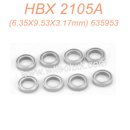 30-HAIBOXING 2105A T10 Parts Ball Bearings (6.35X9.53X3.17mm) 635953