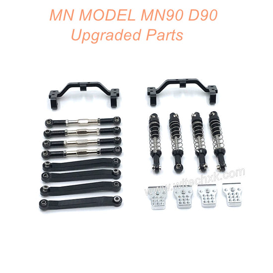 30-MNMODEL-D90-MN90-rc-car-Upgrades-Parts-Shock -Connect-Rods-and-Fixing-Seat-Black-1  