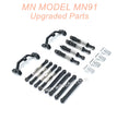 30-MNMODEL-MN91-rc-car-Upgrades-Parts-Shock -Connect-Rods-and-Fixing-Seat-Black  