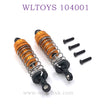 WLTOYS 124016 RC Car Upgrade parts Shock Absorbers gold