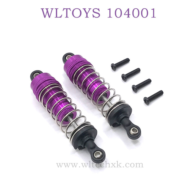 WLTOYS 124016 RC Car Upgrade parts Shock Absorbers purple