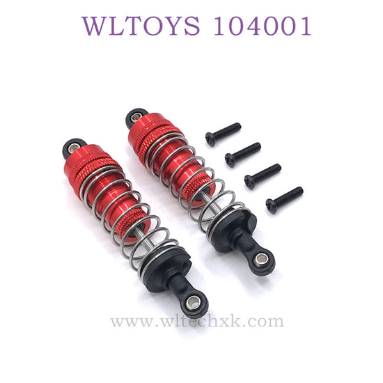 WLTOYS 124016 RC Car Upgrade parts Shock Absorbers red