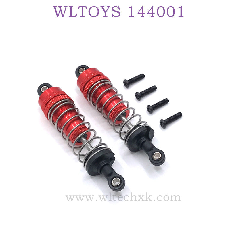 WLTOYS 144001 1/14 RC Car Upgrade parts Shock Absorbers red